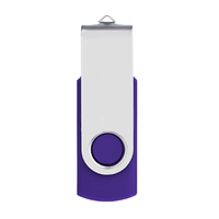 Memoria USB Rotatoria al por Mayor de 16GB/32GB/64GB, USB 2.0/3.0 de Alta Velocidad, Mini Pendrive Colorido con Llavero, OEM/ODM Disponible
