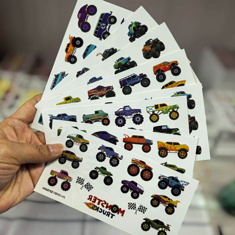 Monster Truck 8 feuilles / set