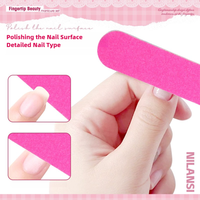Kit d'outils pour ongles à presser, kit d'accessoires, ensemble d'outils de préparation des ongles en gros avec brosse anti-poussière, mini éponge polissoir pour éliminer les peaux mortes