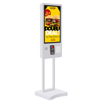 Impresora de escáner de código QR NFC Restaurante de comida rápida Android y Windows Touch Self Service Pedido Pago Pedido Totem Kiosk