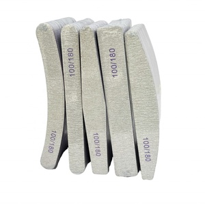 ตะไบเล็บแบบมืออาชีพขายส่งจากโรงงาน 100/180 แผ่นขัดเล็บ แผ่นก๊อซขัดเล็บ - Product Image 1