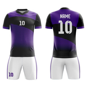 ชุดฟุตบอลโพลีเอสเตอร์ 100% ระบายอากาศได้ดี แห้งเร็ว สีสันตามสั่ง ดีไซน์ล่าสุด บริการ OEM แบบซับลิเมชั่น - Product Image 1