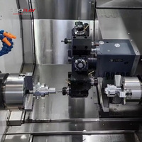 Tour à commande numérique COORAY CRL200ME avec tourelle, lit incliné, contre-pointe, FANUC 22TB, centre d'usinage composé de tournage et de fraisage