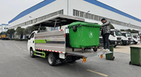 Camion de transport de déchets électrique à énergie nouvelle Changan Kuayue D5, zéro émission, conteneur de 240 L