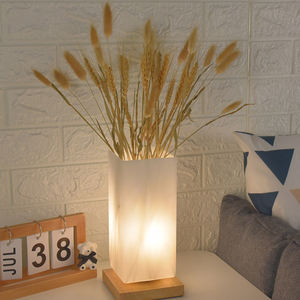 Nordique moderne Design lampe de Table chaud veilleuse créative Simple japonais verre chevet Vase cristal corps chambre atmosphère - Product Image 1