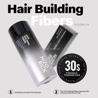 Kit de fibres capillaires 4-en-1 en gros : Poudre épaississante instantanée et fibres de kératine avec spray fixateur pour hommes et femmes