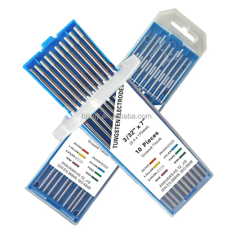 tig welding tungsten electrodes 10-pack (grey - 2% wc20 cerium tungsten electrode