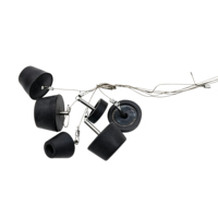 Bouchon de vidange pour conteneur frigorifique avec cordon en fil d'acier, bouchon de vidange en caoutchouc pour pièces de conteneur frigorifique