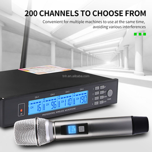 TNH MA700 recargable uno a cuatro UHF MICRÓFONO INALÁMBRICO frecuencia infrarroja 100 metros distancia de recepción para canto de Conferencia - Product Image 3