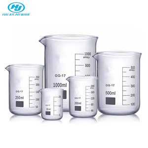 Vaso de Vidrio Borosilicato de Forma Baja, Graduado, para Medir, 100ml, 250ml, 500ml, Resistente al Calor, para Uso en Laboratorio - Product Image 6