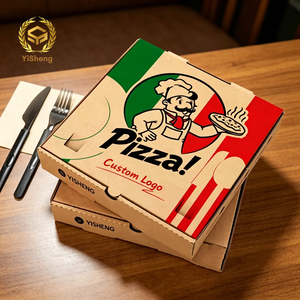 <span class=keywords><strong>Caja</strong></span> de Cartón Corrugado Resistente para <span class=keywords><strong>Pizza</strong></span>, Impresión de Logotipo Personalizada, <span class=keywords><strong>Caja</strong></span> de Cartón Impermeable de Grado Alimenticio para <span class=keywords><strong>Pizza</strong></span> y Productos Horneados - Product Image 2