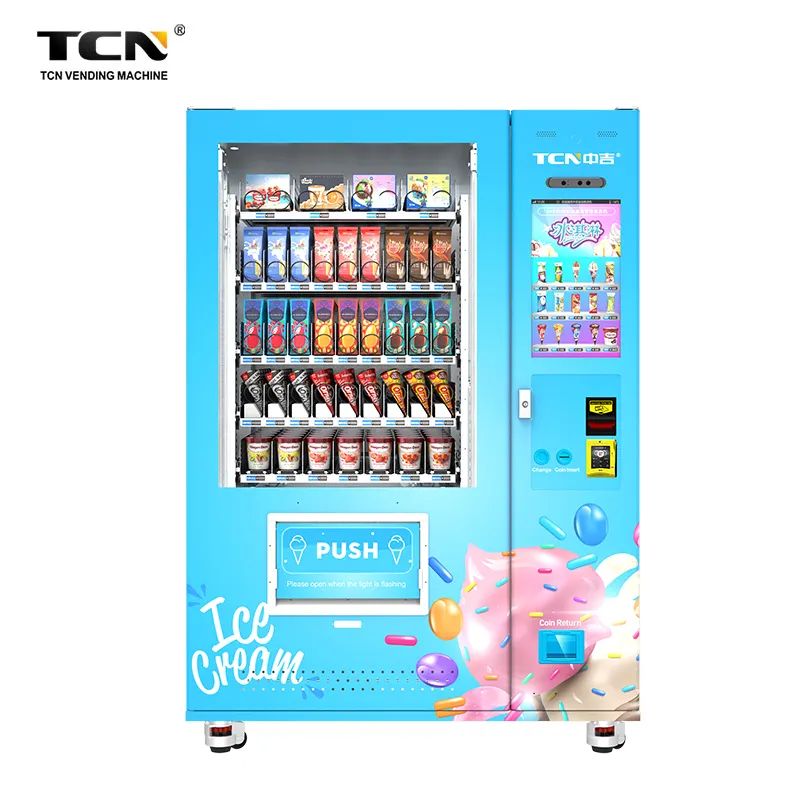 TCN-FEL-9C(V22) เครื่องจำหน่ายเครื่องดื่มแช่แข็งอัตโนมัติเต็มรูปแบบพร้อมหน้าจอสัมผัส