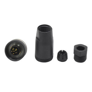 Conectores de Cableado Automotriz M12 al por Mayor, Conector Recto para Soldar, Ensamblaje en Campo, Enchufe Impermeable IP67, Terminales Macho de Latón Niquelado de 6 Pines - Product Image 6