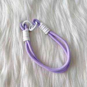Polyester Rope Jacquard Mobile Phone Lanyard with <b>Hook</b> & <b>Clip</b> Adjustable Buckle Short Wrist Strap Neck Crossbody Strap - Product Image 3