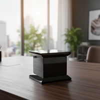 Base de trophée carrée en cristal K9 noir personnalisée, gravée au laser, polie, étanche, pour récompenses et plaques – Vente directe usine