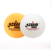 Bola Tenis Meja DHS ABS Plastik 1 Bintang untuk Robot Tenis Meja, Bola Ping Pong Profesional