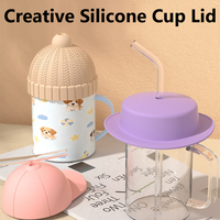 Couvre-tasse universel en silicone anti-poussière pour casquette de baseball, étanche, pour café, thé, verre, protection des boissons