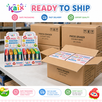 Gomme à effacer rétractable KAIX Clean Erasing Wholesale, motif fruit mignon, sans résidu, pour la correction des étudiants