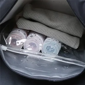 Sac à dos de voyage imperméable de grande capacité en nylon de haute qualité, impression de logo personnalisé, vente en gros, sac de sport promotionnel - Product Image 4