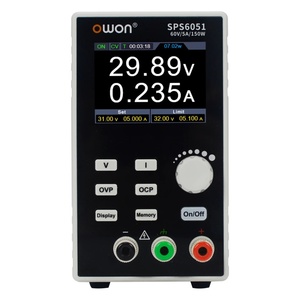 Alimentation CC linéaire programmable OWON SPS6051 60V 5A 150W, série silencieuse sans ventilateur, application SVC, écran LCD TFT numérique - Product Image 3