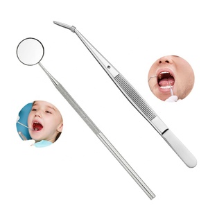 4pcs Dental Stainless Steel Dentist Clean <strong>Tools</strong> Mirror Double Probe Sickle Hoe <strong>Tooth</strong> <strong>Cleaner</strong> Oral Care <strong>Tooth</strong> Cleaning Whitening - Product Image 4