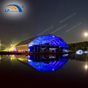 Large outdoor aluminum structure transparent polygon roof marquee concert tent for Classic