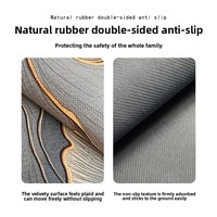Tapis de sol absorbant imprimé pour salle de bain, en boue de diatomée douce, antidérapant, pour toilettes domestiques, séchage rapide