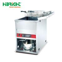 Friteuse professionnelle à gaz en acier inoxydable haute résistance Highbright 52 kg Modèle HBE-CE-6C685 Garantie 1 an pour les cuisines de restaurants
