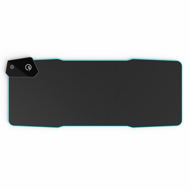 Large Size RGB Light Gaming Mouse Pad with Wireless Charging for Office or Gaming