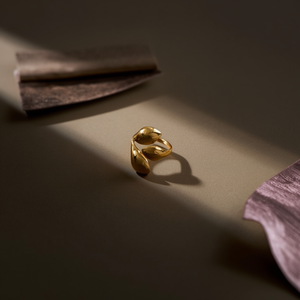 Fashion <b>Rings</b> 316L Stainless Steel PVD Gold Plating Sustainable Resistant Design - Product Image 3