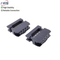 Connecteur de câble IDC à double rangée droite de haute qualité, de type fiche, pour connexion fil-carte, pas de 2,54 mm, ensemble trois pièces FC-6P à FC-64P