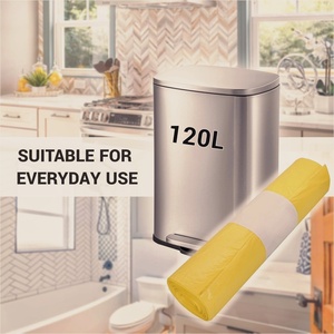 Sacchetti della spazzatura 120 L sacchetti della spazzatura in plastica gialla in <span class=keywords><strong>metallo</strong></span> resistente - Product Image 5