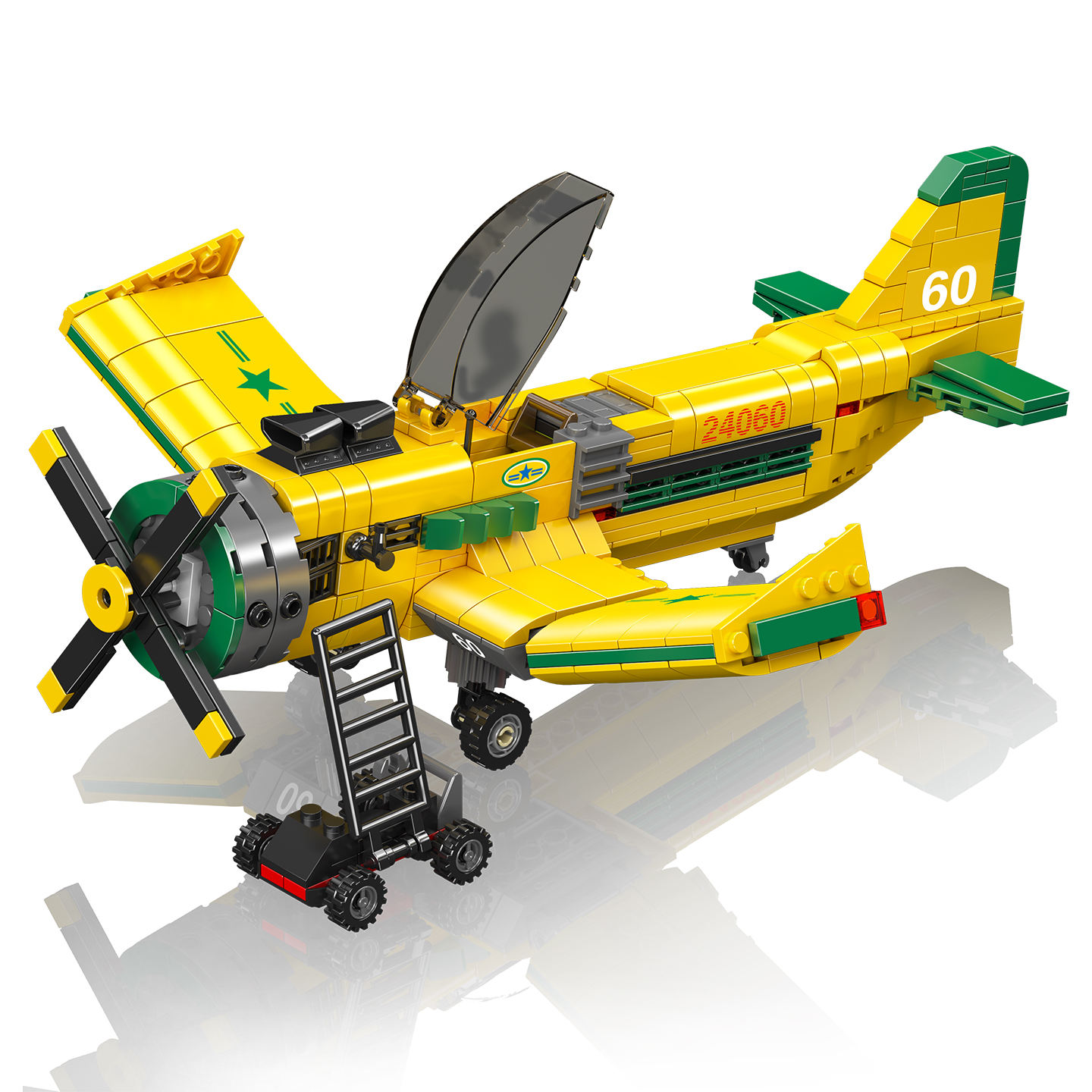 Avion de course brésilien à hélice - 562 particules