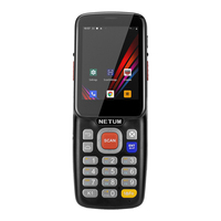 Mini escáner de código de barras PDAs de mano, Industrial, resistente, recolector de datos, 1D, 2D, Android 9,0, QR