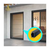 Profilé en aluminium Pailian 6063 pour moustiquaire de fenêtre, écran anti-insectes, extrusion de porte par électrophorèse