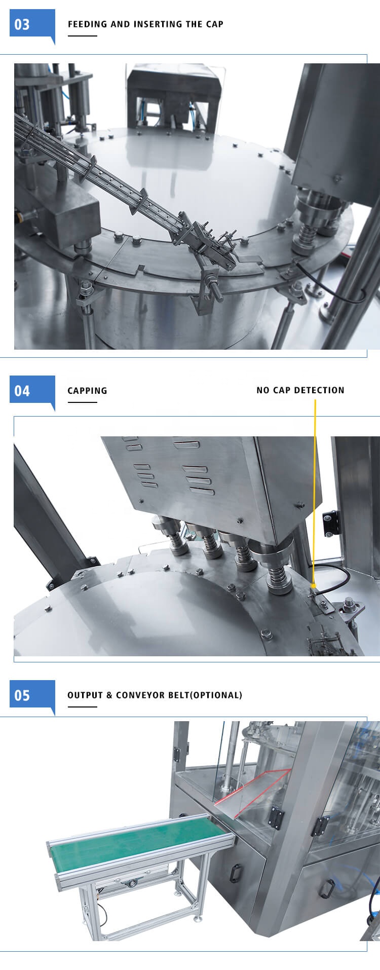 Shanghai machinery automatic piston filling machine for high viscous liquid