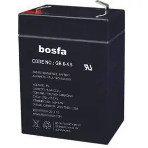 GB6-4.5 baterai isi ulang 6v 4,5ah 20hr baterai asam timbal tersegel