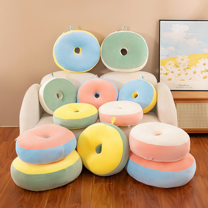 Nouveau coussin de chaise de bureau doux PP coton macaron beignet jouet en peluche innovant oreiller en peluche coloré - Product Image 5