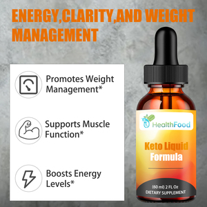 Factory Direct Keto Liquid Drops with Raspberry <b>Key</b> Tones Promotes Weight Management Boosts Energy Levels Liquid Drops - Product Image 2