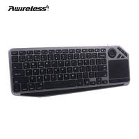 Clavier sans fil Awireless 2022, nouveau, rechargeable, rétroéclairé, multimédia, pavé tactile intégré, pour PC connecté à la télévision