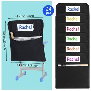 Wholesale Classroom Chair Storage Pocket Chart <b>Set</b> School Seat Back Storage Bag Cover Buddy Pocket Chair - Product Image 2