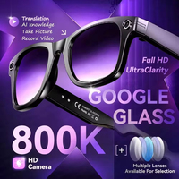 Gafas Inteligentes con IA Relee 2026, Grado de Protección IP67, Traducción en Más de 20 Idiomas Gafas de Sol con Cámaras E para Hablar y Escuchar Música