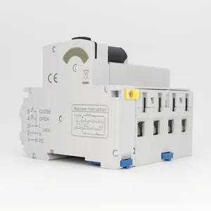 MT54RA 4P motor load industrial automatic intelligent smart circuit breaker with type B rccb