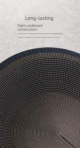 Cuccia per Gatti Bianca e Gialla con Tiragraffi Grande Diametro in Cartone Ondulato Resistente all'Usura e ai Graffi, Non Danneggia le Unghie - Product Image 5