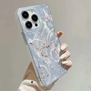Custodia per telefono con motivo a farfalla gradiente <span class=keywords><strong>verde</strong></span> per <span class=keywords><strong>iPhone</strong></span> 16 <span class=keywords><strong>11</strong></span> 12 13 14 15 16 <span class=keywords><strong>Pro</strong></span> <span class=keywords><strong>Max</strong></span> XR XS X 7 8 Plus <span class=keywords><strong>Cover</strong></span> Glitter antiurto - Product Image 6