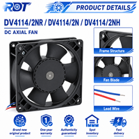 Kipas Pendingin Aksial DV4114/2N DV4114 24V DC Asli 119X119X38Mm 165 CFM 6000RPM Bantalan Bola untuk Pendingin Kabinet Server Inverter