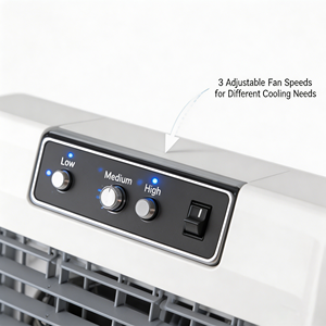 Enfriador de Aire Evaporativo Industrial de 18000 CFM, Ahorro de Energía, 1.5KW, Enfriamiento por Agua para Fábrica, Almacén, Taller, Diseño de Ahorro de Energía - Product Image 3