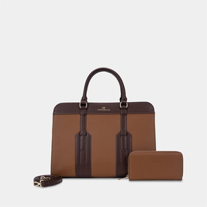 CHRISBELLA Bolsos de Cuero PU al por Mayor para Computadora Portátil, Bolsos de Viaje y Oficina Modernos 2026 con Correa de Hombro Desmontable y <span class=keywords><strong>Cartera</strong></span> - Product Image 1