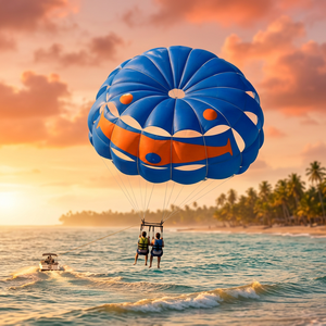 Colorful Parachute <b>Tent</b> 'AMOS' <b>Single</b> Layer Print 2x3m Nylon Fabric Waterproof >3000mm Foldable Design Four-Season Sports Use - Product Image 3