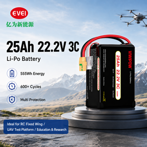 Batterie de haute qualité 25Ah 3C à longue autonomie, pack de batteries rechargeables pour drone de pulvérisation agricole, prise personnalisée, homologuée CE - Product Image 1